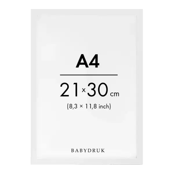 White frame a4