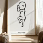 Birthposter close up