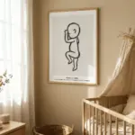 Birthposter on wall
